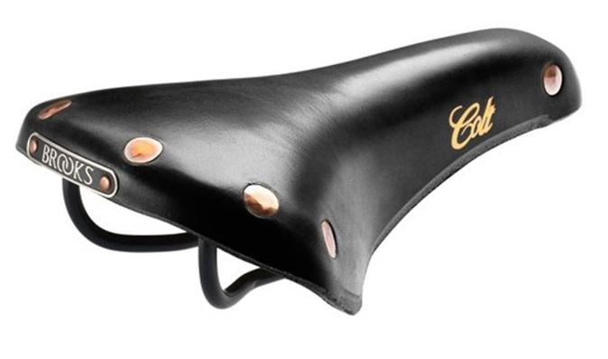 BROOKS colt enamel bicycle leather seat saddle black