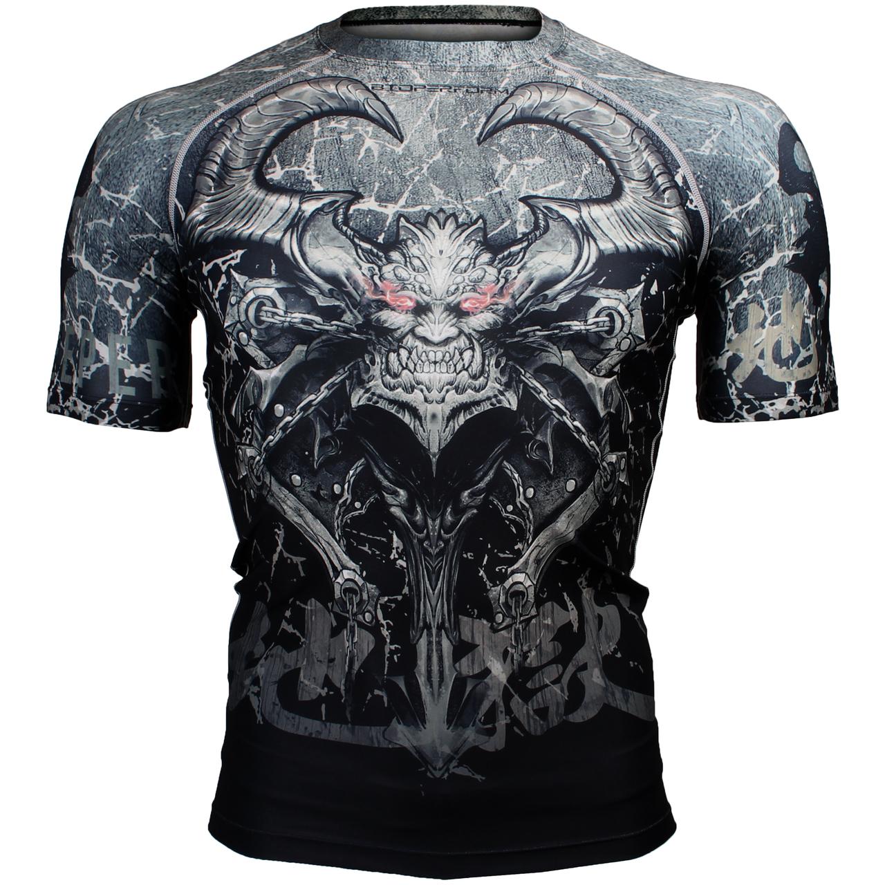 Btoperform Gatekeeper of Hell Full Graphic Compression Short Sleeves Shirts FX-301