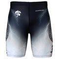 Btoperform No Retreat - Thunder White Full Graphic Compression Shorts FY-303W
