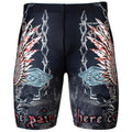 Btoperform Skull Cross Full Graphic Compression Shorts FY-306