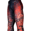 Btoperform Grunge Red FY-107R Compression Leggings Bottom MMA Tights Yoga