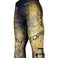 Btoperform Grunge Yellow FY-107Y Compression Leggings Bottom MMA Tights Yoga