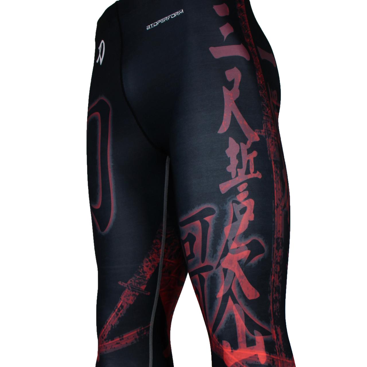 Btoperform Song Of Sword Black FY-116K Compression Leggings Bottom MMA Tights Yoga