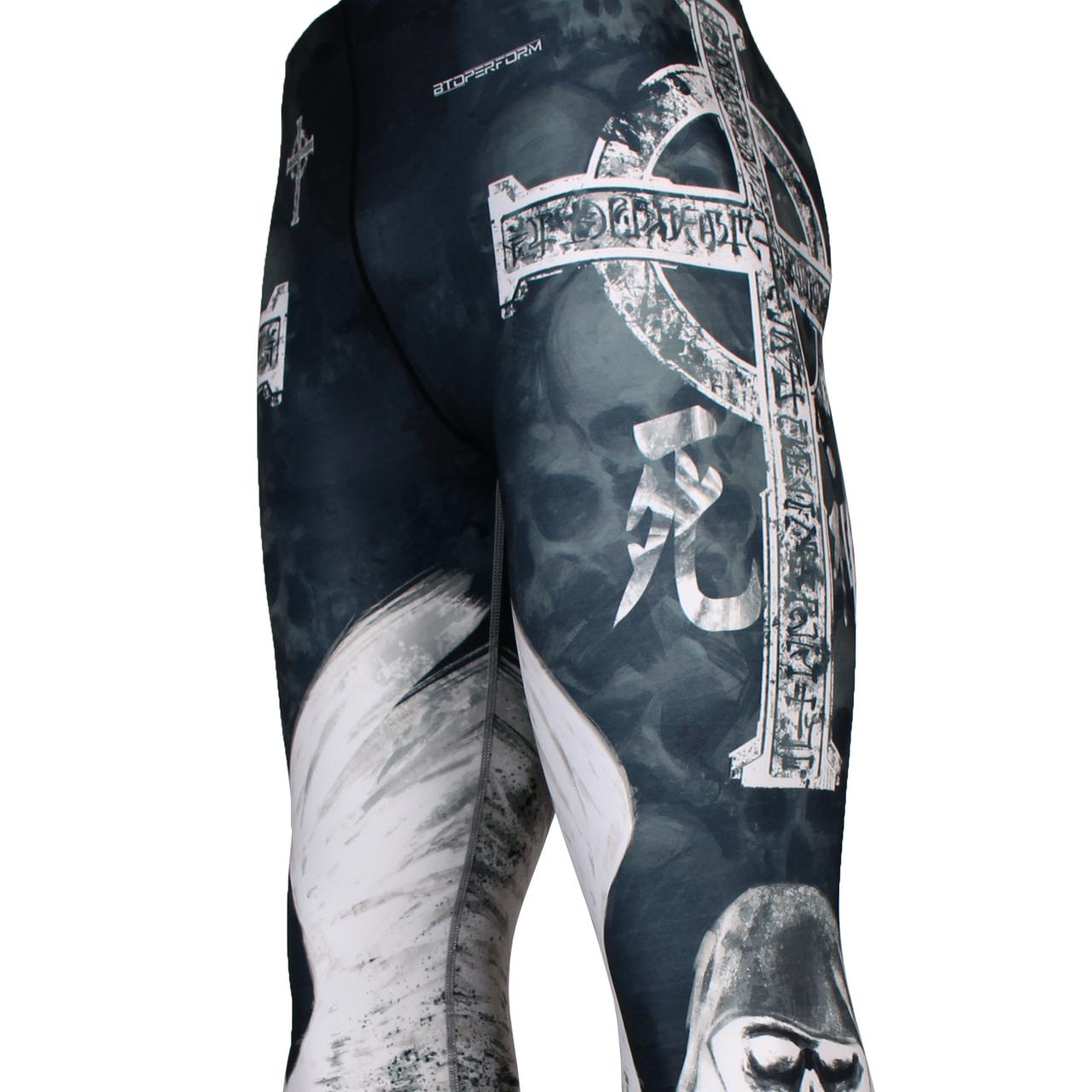 Btoperform God Of Death FY-118 Compression Leggings Bottom MMA Tights Yoga