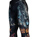 Btoperform Hell Fire FY-120 Compression Leggings Bottom MMA Tights Yoga