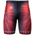 Btoperform Mohawk Spirit - Red Full Graphic Compression Shorts FY-302R