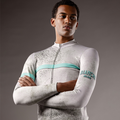 Bianchi Tech Gravel Thermo Long Sleeves Jersey Men Green Mud