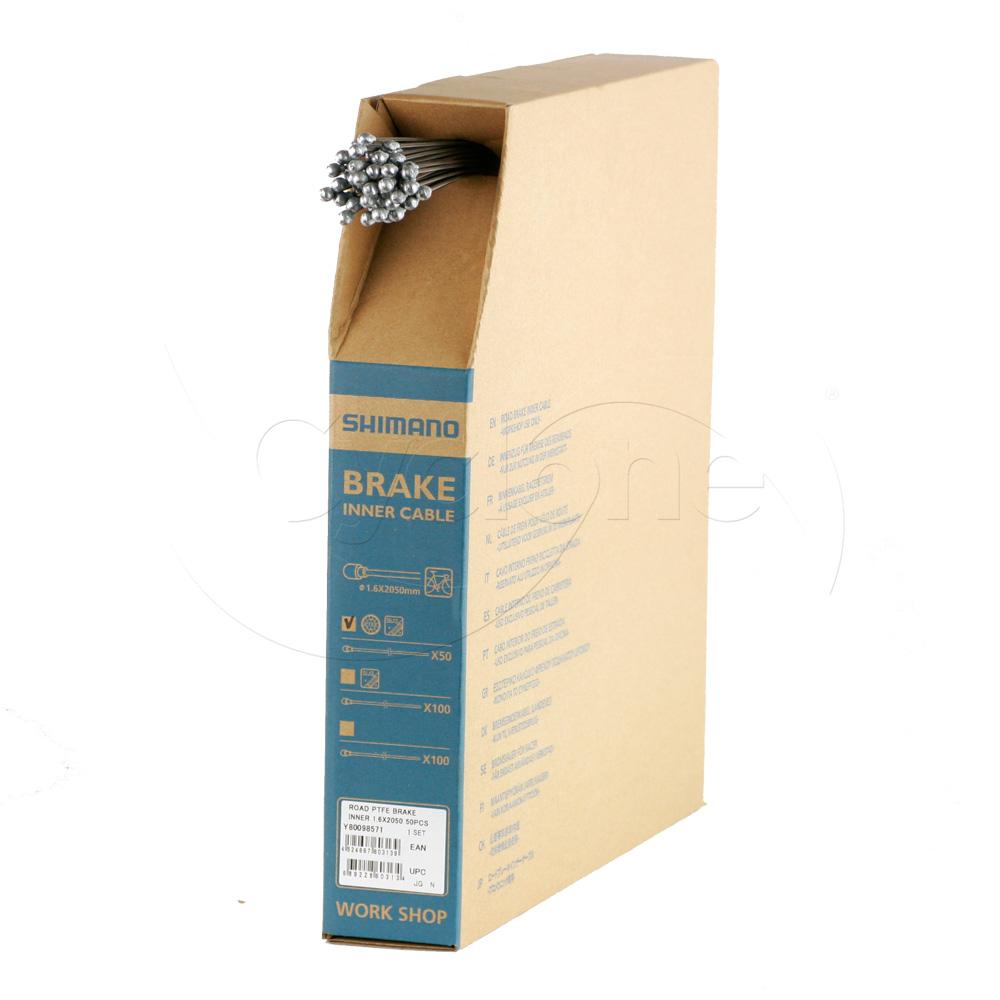 SHIMANO BRAKE CABLE PTFE ROAD 1.6x2050mm BOX/50