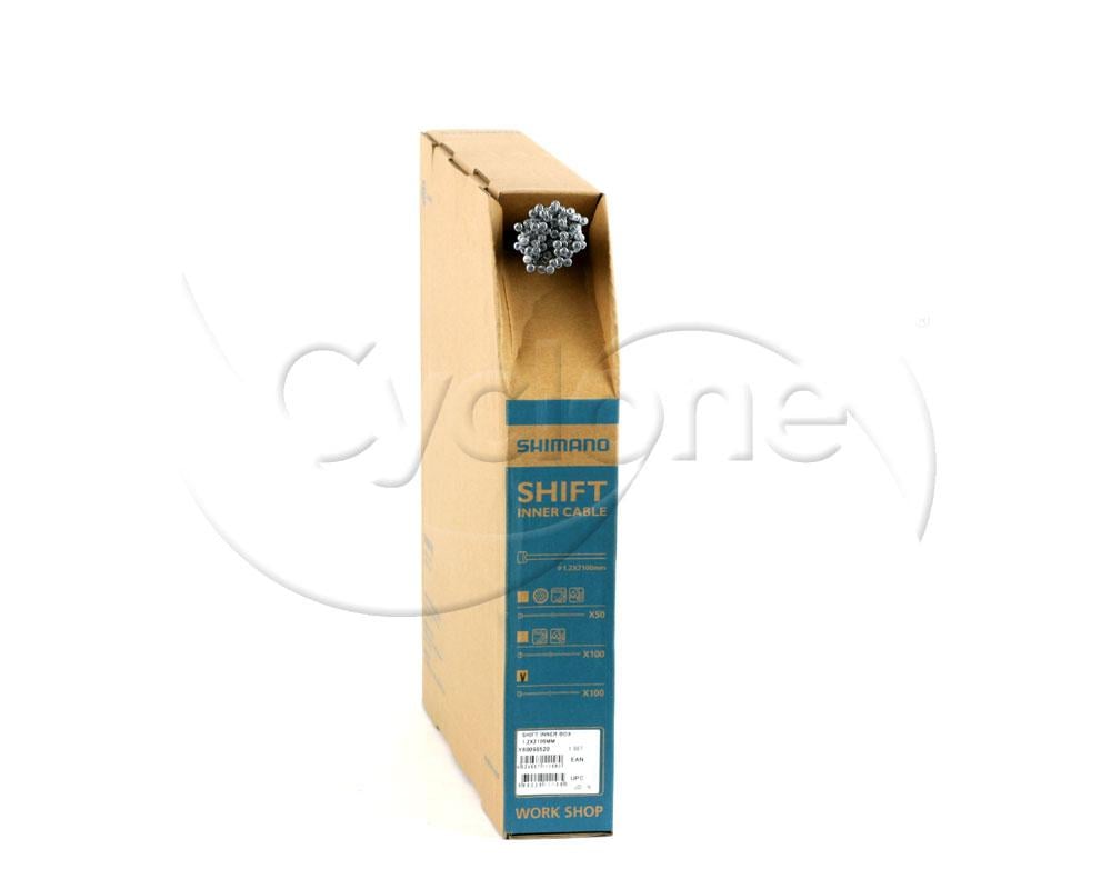 SHIMANO SHIFT CABLE ZINC 1.2X2100mm BOX/100