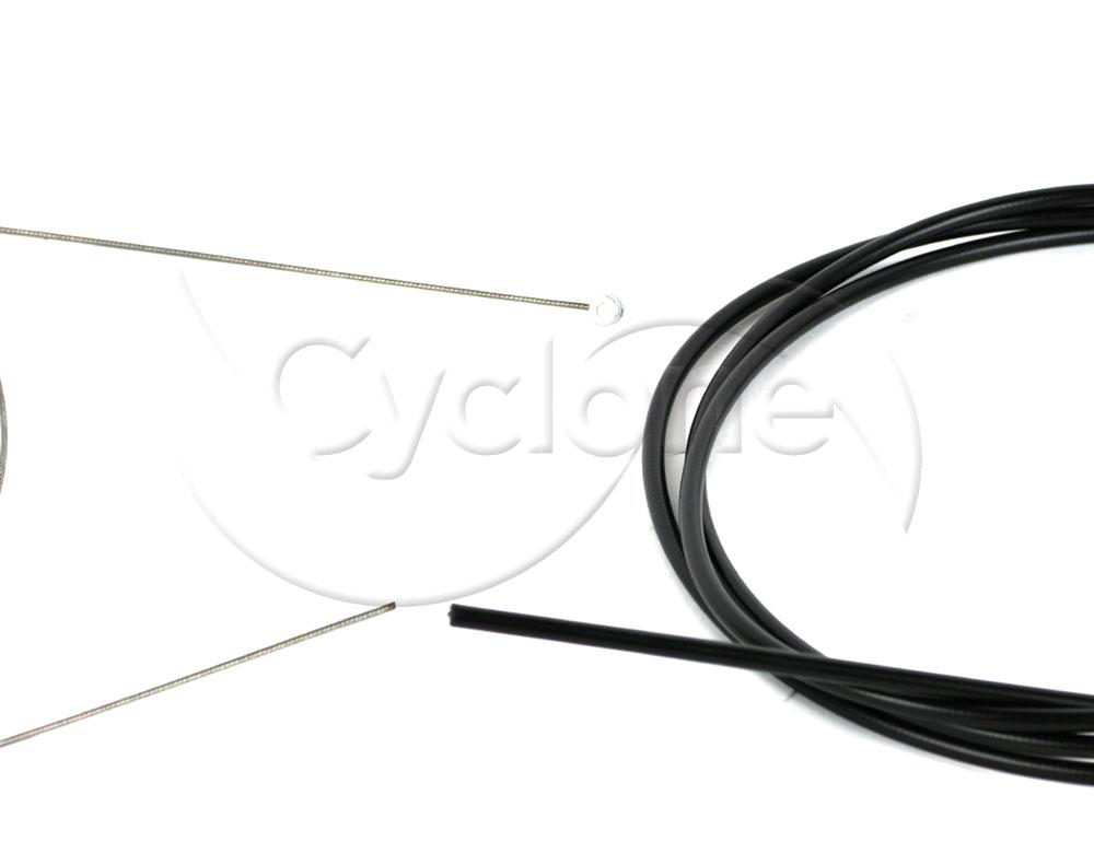 SHIMANO STAINLESS ATB BRAKE CABLE & HOUSING SET x2 BLACK