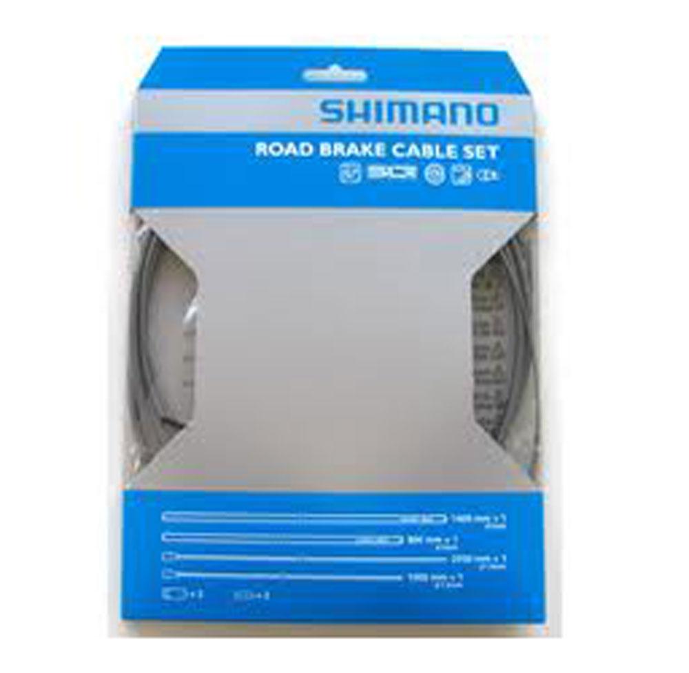 SHIMANO PTFE ROAD BRAKE CABLE & HOUSING SET GREY