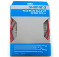 SHIMANO PTFE ROAD BRAKE CABLE & HOUSING SET RED