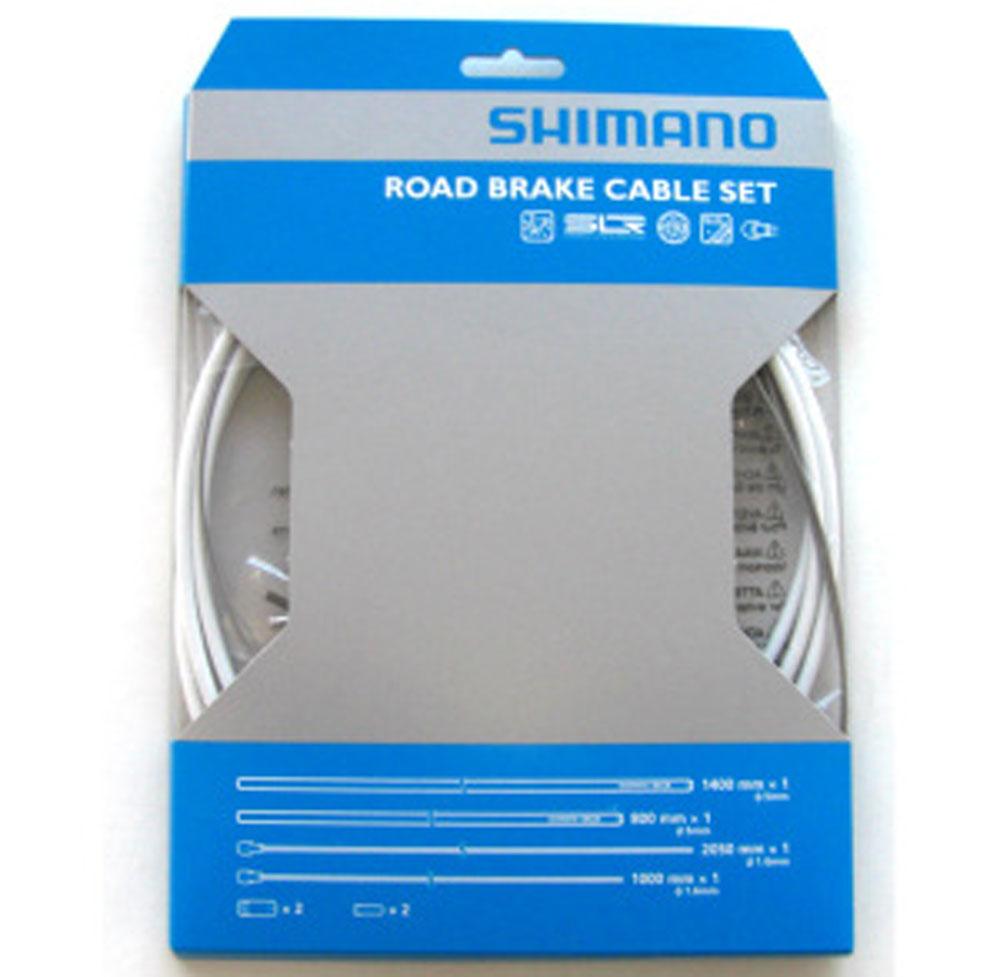 SHIMANO PTFE ROAD BRAKE CABLE & HOUSING SET WHITE