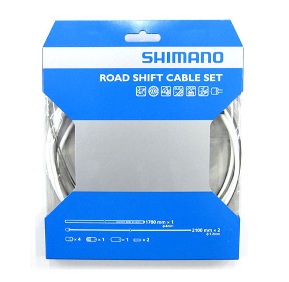 SHIMANO PTFE ROAD SHIFT CABLE & HOUSING SET WHITE