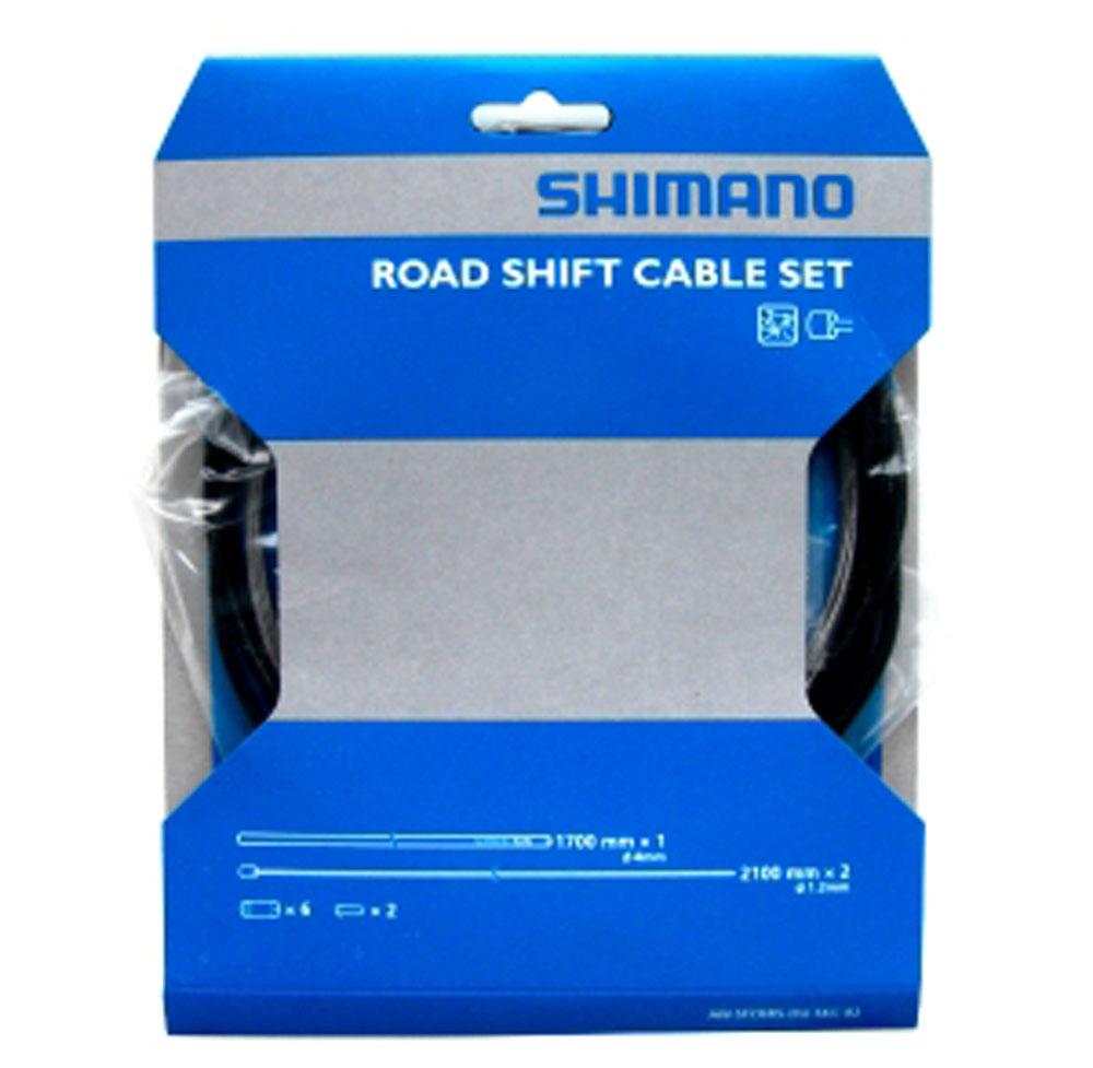 SHIMANO ROAD SHIFT CABLE & HOUSING SET x2 BLACK