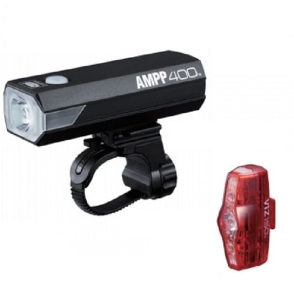 Cateye AMPP400 Light + VIZ150 Safety Lamp Set