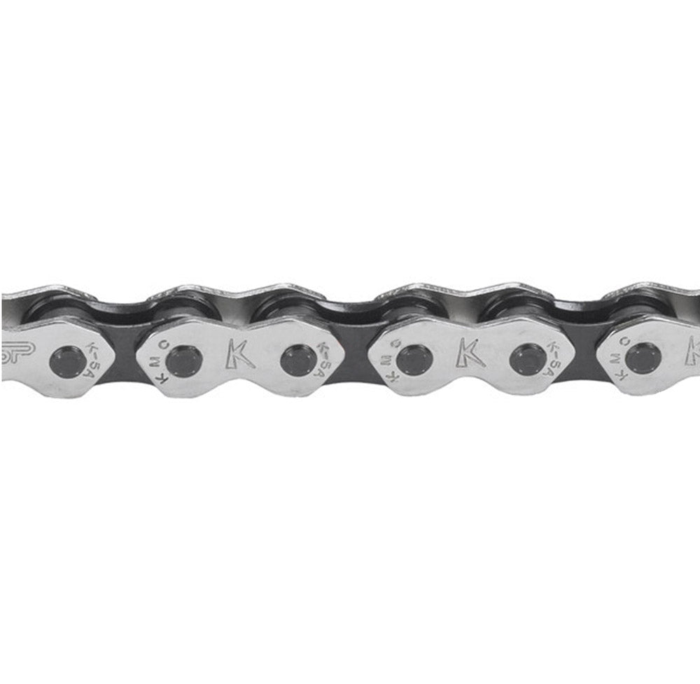 CHAIN 1SP 1/8 KMC K710 KOOL SIL/BLK
