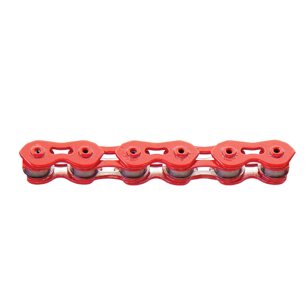 CHAIN 1SP 1/8 KMC K710SL HOLLOW PLATES/PIN RED