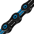 CHAIN 10SP KMC X10SL HOLLOW PLATES/PIN DLC BLK/BLU
