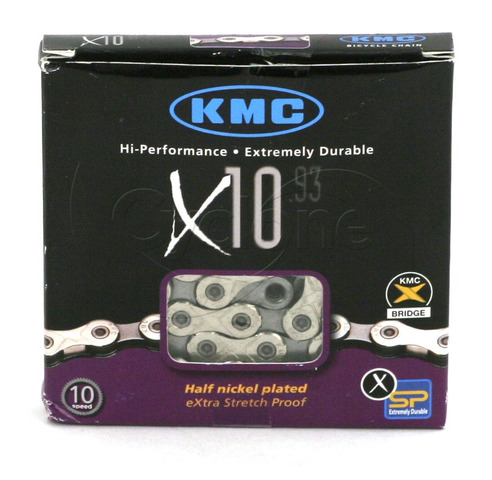 KMC X10.93 10-SPEED 116 LINKS SILVER