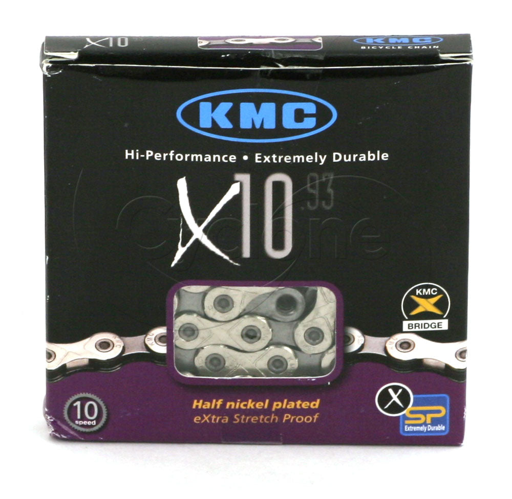 KMC CHAIN 10SP X10.93 SIL (BULK/25)