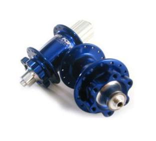 CHRIS KING BIKE BICYCLE ISO DISC HUB SET 6BOLT BLUE