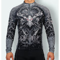 Btoperform CJ-101 Long Sleeve Cycling Jersey GateKeeper og Hell Black