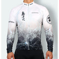 Btoperform CJ-103W Long Sleeve Cycling Jersey No Retreat White