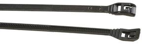 Cobra 11x50lb Low Profile UV Black Zip Ties Bag Of 100