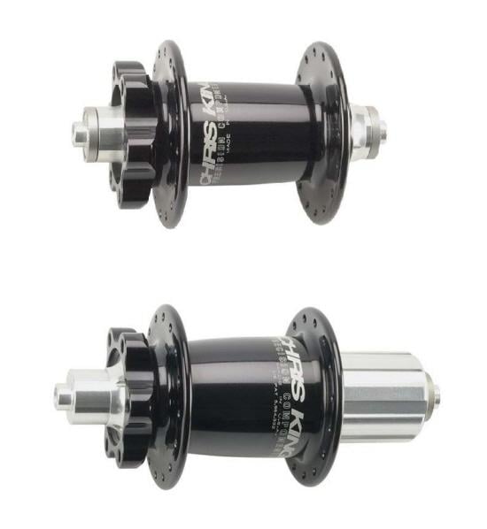 CHRIS KING BIKE BICYCLE ISO DISC HUB SET 6BOLT BLACK