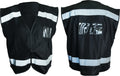 Action NYC Delivery ID POCKET Black Vest Silve Stripes