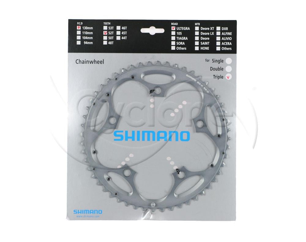 SHIMANO FC-6603 ULTEGRA 52T 130BCD 10-SPEED SILVER