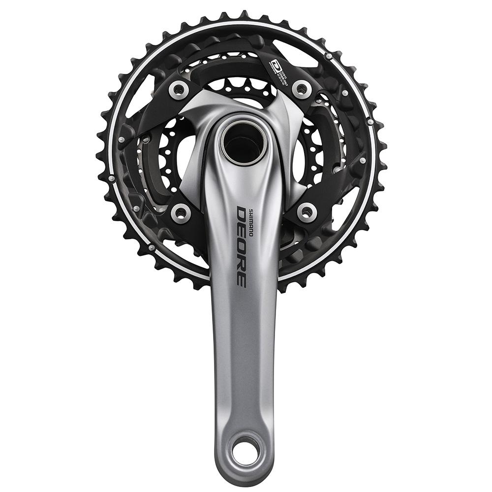 SHIMANO FC-M610 DEORE 175 42/32/24T 10-SPEED w/ BB SILVER