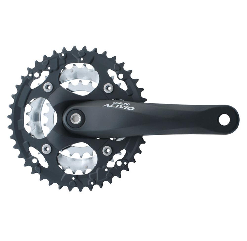 SHIMANO FC-M410 ALIVIO 170 42/32/22T 7/8SP SQUARE TAPER BLACK