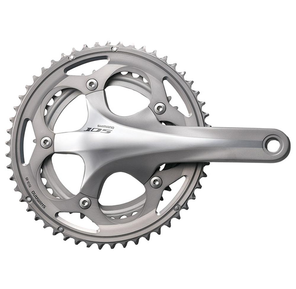 SHIMANO FC-5750 105 165 50/34T 10-SPEED SILVER w/o BB