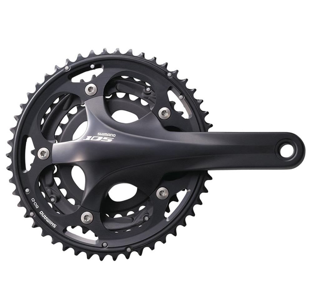 SHIMANO FC-5703 105 165 50/39/30T 10-SPEED BLACK w/o BB