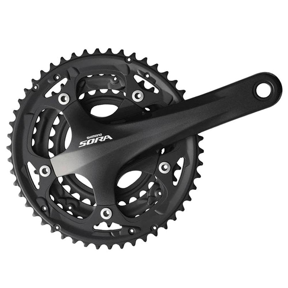 SHIMANO FC-3503 SORA 175 50/39/30T 9SP w/o BB HOLLOWTECH II BLACK