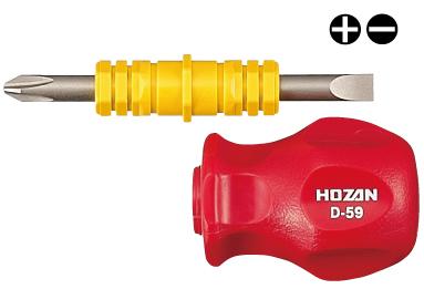 Hozan Tool Screwdriver Reversible D-59