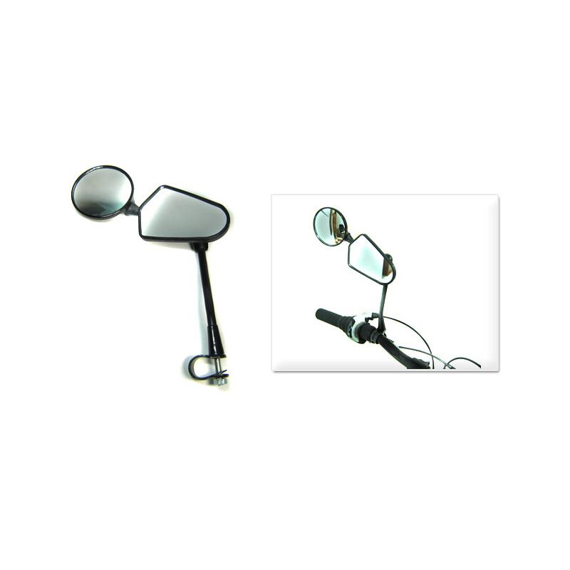 BICYCLE DOUBLE CYCLING BIKE REAR VIEW HANDLE MIRROR SINGLE
