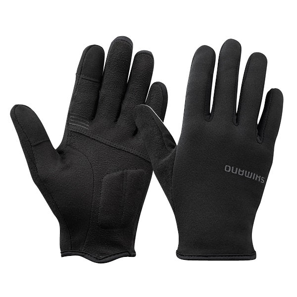 Shimano Light Thermal Long Finger Gloves Black Women