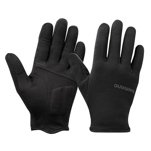 Shimano Light Thermal Long Finger Gloves Black Women