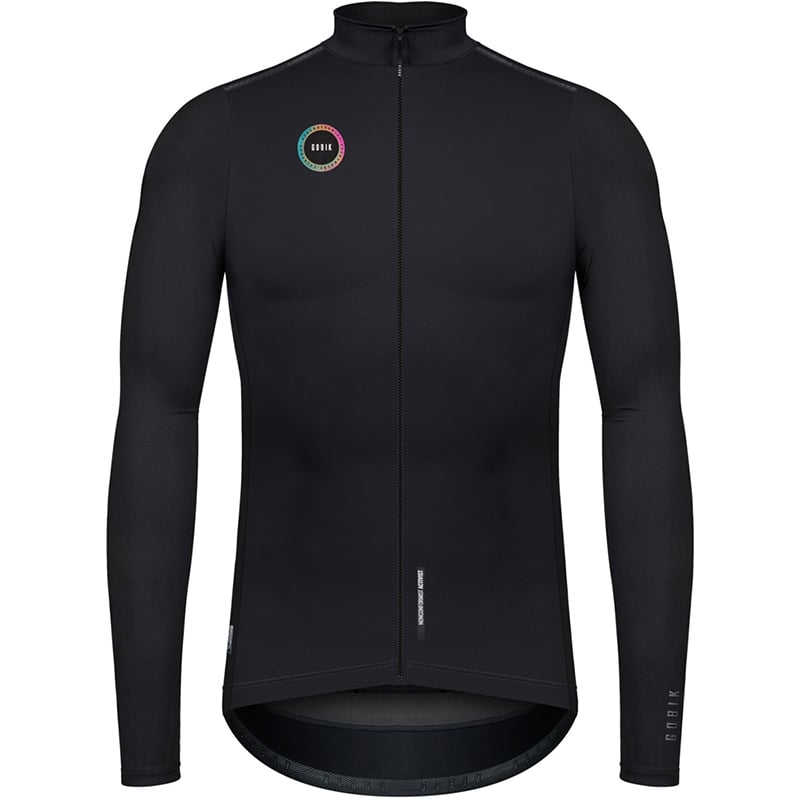 Gobik Unisex Envy Long Sleeves Jersey Jet Black Men