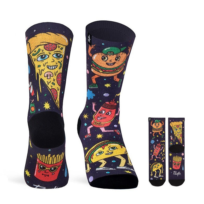 Pacificandco Fast Food Cool Max Long Socks