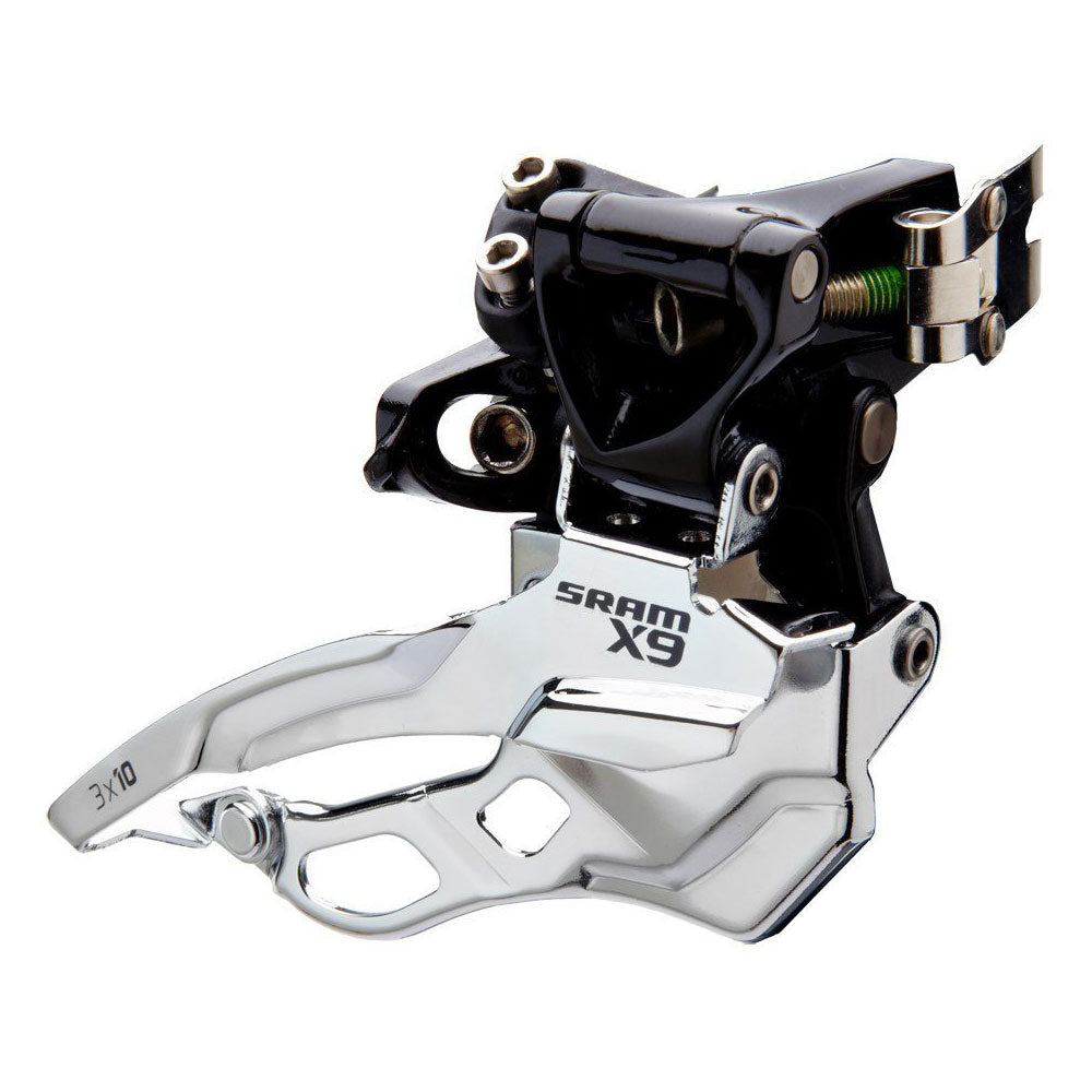 SRAM X9 FD 3x10 HI-CLP 318 BOTPULL