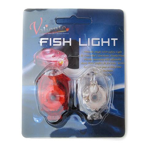 Valiente Fish Light White LED, Red LED set Bicycle Rear Lamp