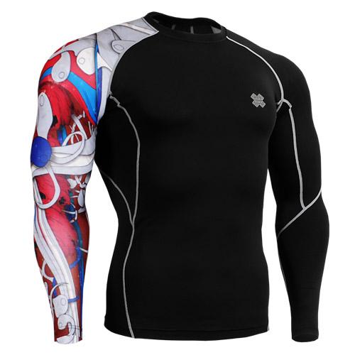 Fixgear Compression BaseLayer Skin Tight Shirt CP-b19r