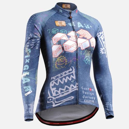 Fixgear CS-W1501 Womens Cycling Jersey Long Sleeves