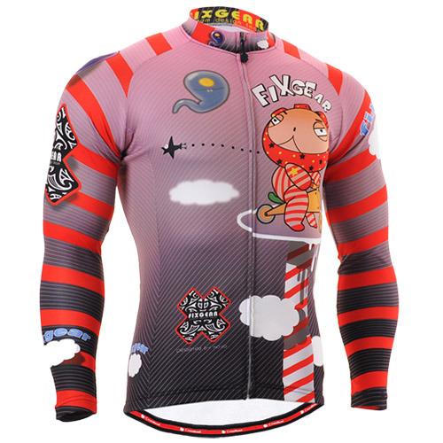 Fixgear Mens Bicycle Jersey Cycling Long Sleeves CS1601