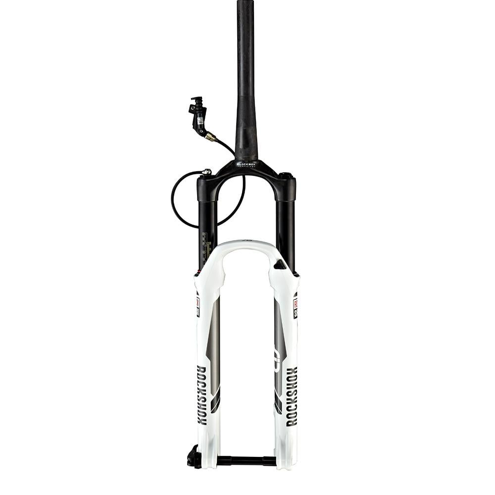 RockShox SID XX World Cup Solo Air 120 26" Maxle Lite15 White Motion Control DNA XLoc Remote Right Carbon Steerer Tapered Disc