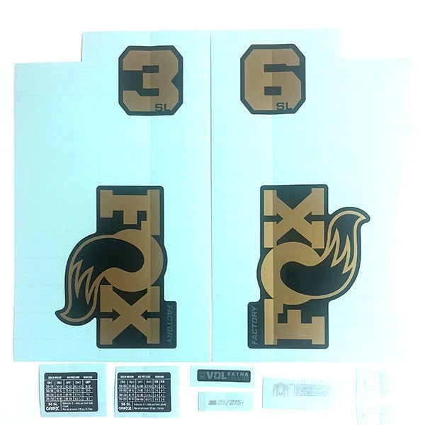 Fox Decal Kit 2026 36 SL F-S Shiny Black Fork